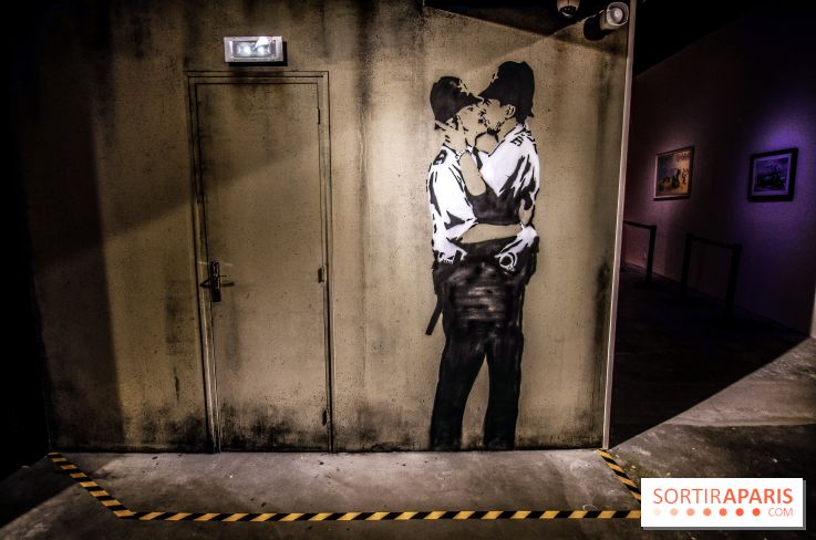 The World of Banksy : expérience immersive à l'Espace Lafayette-Drouot, les photos - Kissing Coppers