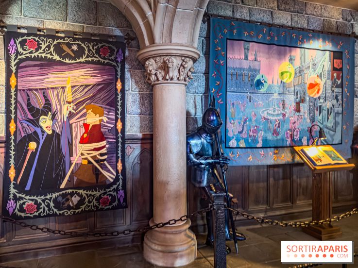 Visuels Disneyland Paris - tapisserie château belle au bois dormant