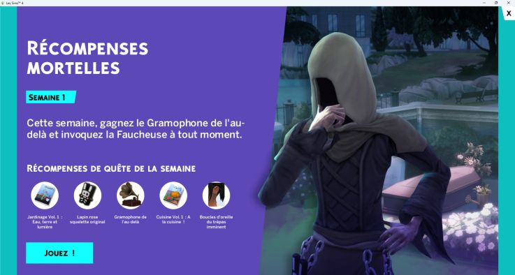 Les Sims 4 : découvrez le challenge de la Faucheuse et les récompenses gratuites qui vous attendent
