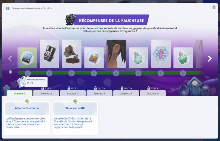 Les Sims 4 : découvrez le challenge de la Faucheuse et les récompenses gratuites qui vous attendent