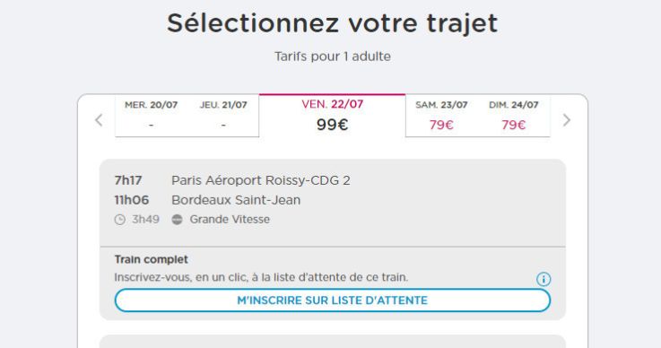 SNCF : une liste d'attente pour voyager dans les Ouigo qui affichent complet