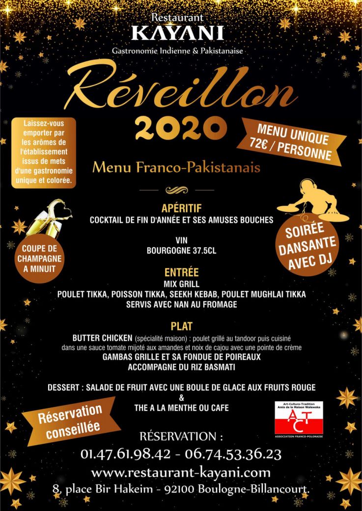 Saint- Sylvestre - Restaurant Indien 