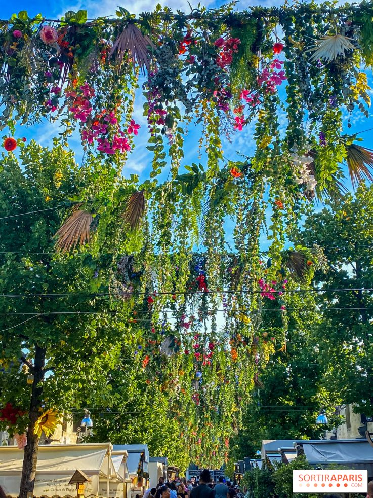 Le ciel de fleurs à Bercy Village