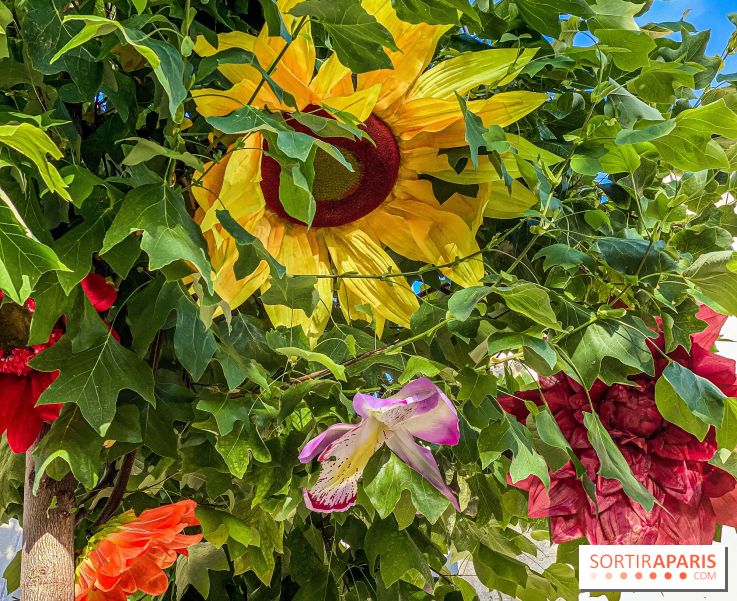 Le ciel de fleurs à Bercy Village