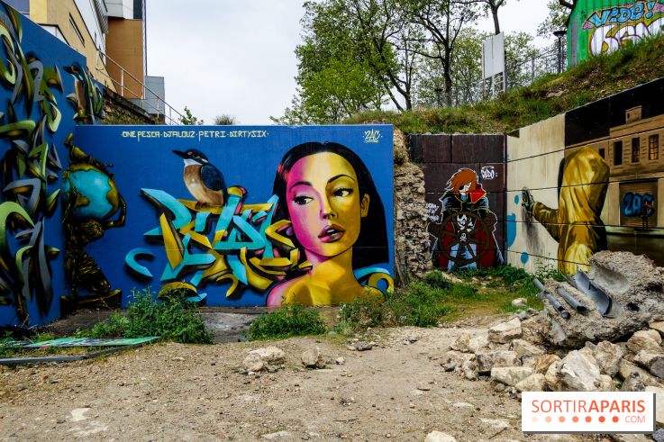 Spot 13 : le lieu éphémère de street art en plein air à Paris, nos photos
