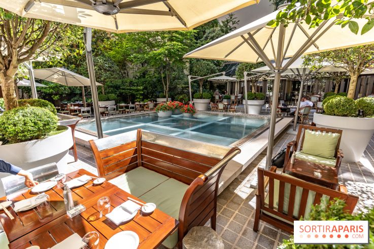 La terrasse du Royal Monceau en mode estivale