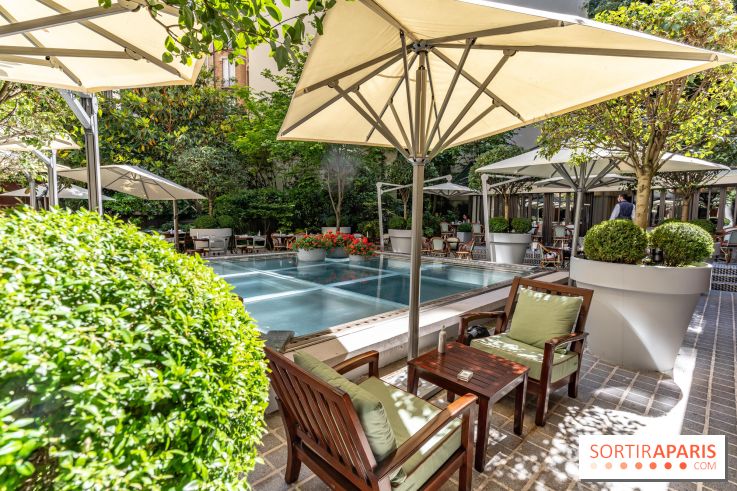 La terrasse du Royal Monceau en mode estivale