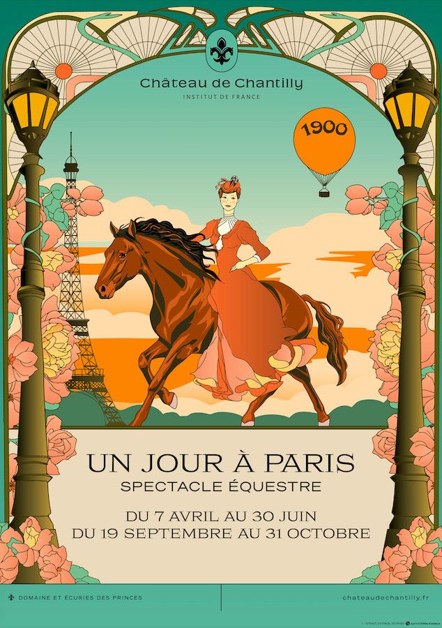 Un jour à Paris, le spectacle équestre au cœur des années 1900 du Château de Chantilly