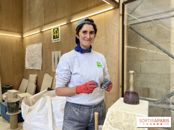 Remontage de la flèche et taille de pierre à la Basilique Saint-Denis, notre interview