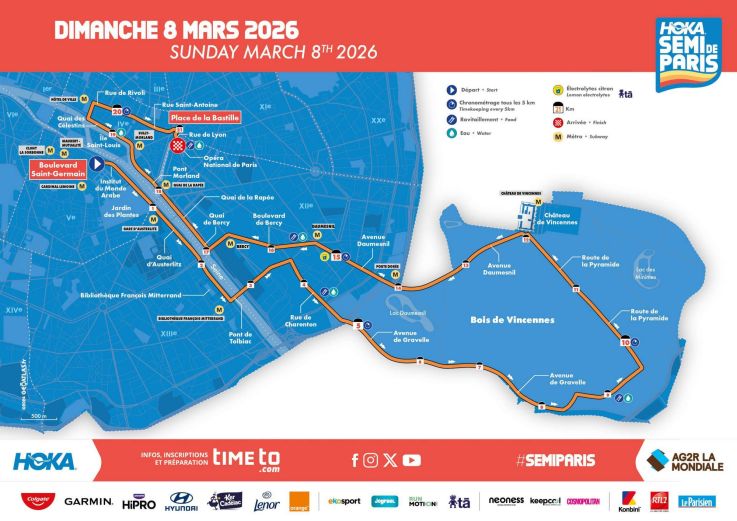 Semi de Paris 2026 : la date et le parcours du célèbre semi-marathon dans la capitale