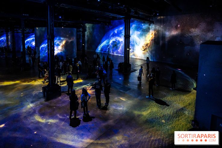Photos : Destination Cosmos à l'Atelier des Lumières