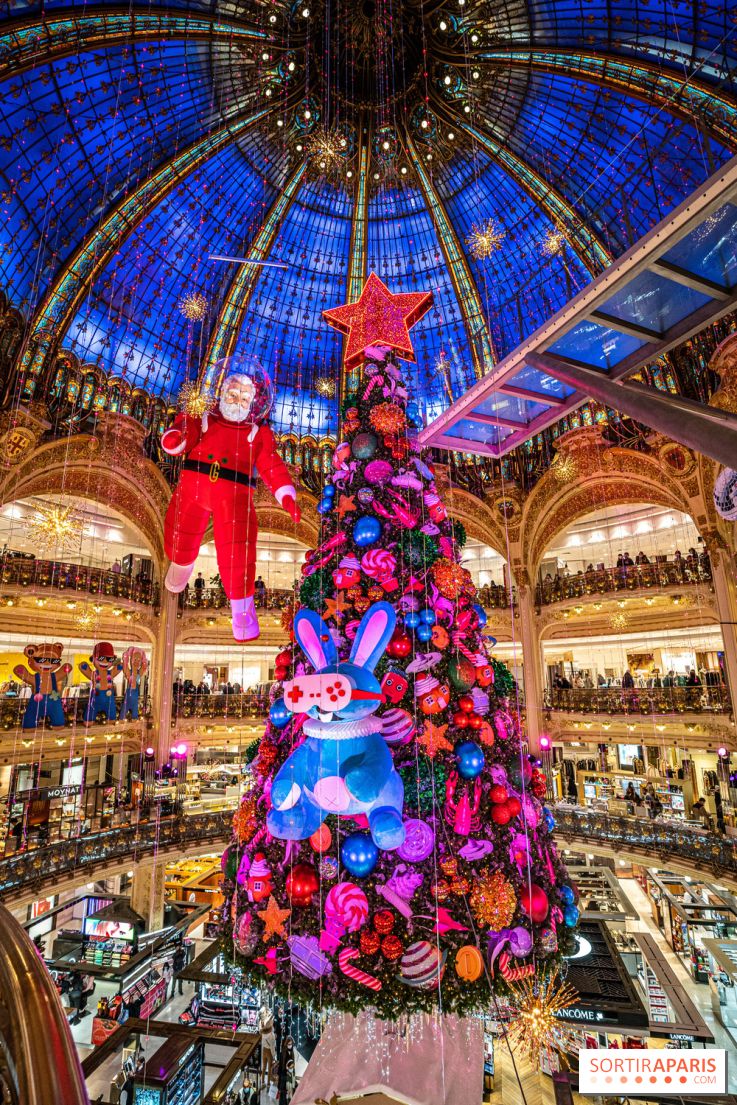 Inauguration vitrines et sapin des Galeries Lafayettes 2021