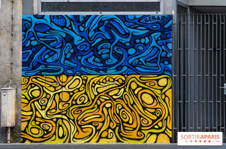 Le monde du street art se mobilise pour l'Ukraine à Paris, les photos