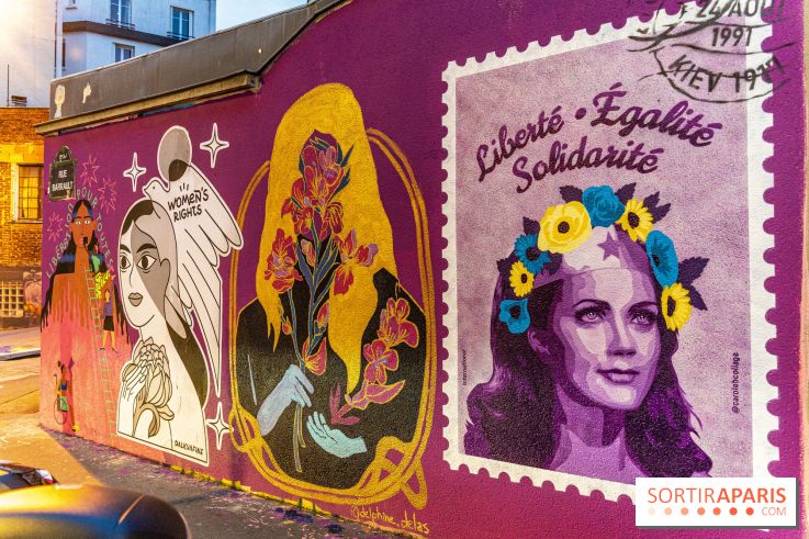 Le monde du street art se mobilise pour l'Ukraine à Paris, les photos