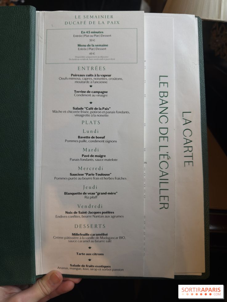Photos : le Café de la Paix, carte et restaurant