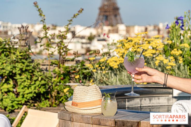 La terrasse en Rooftop du Brach, le bar perché dans un jardin potager