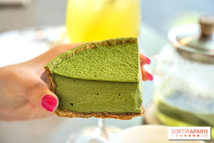 Pâtisserie Pages Blanches, flan matcha