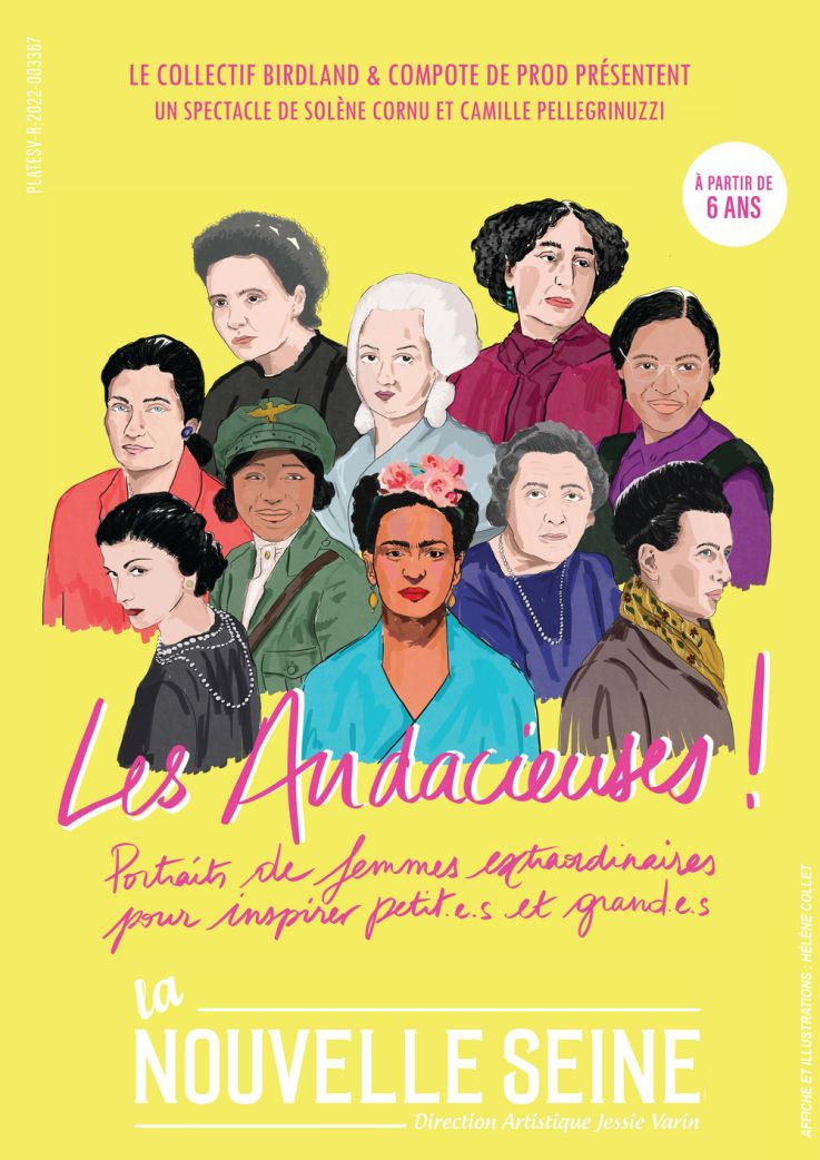 Les Audacieuses, le spectacle familial autour des femmes extraordinaires à la Nouvelle Seine