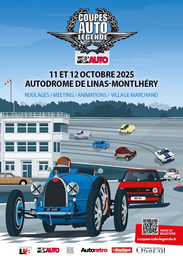 Coupes Auto Légende : le rassemblement automobile avec défilé à l’autodrome Linas-Montlhéry 