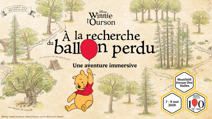 Winnie l’ourson fête ses 100 ans : animations gratuites pour les enfants dans un centre commercial