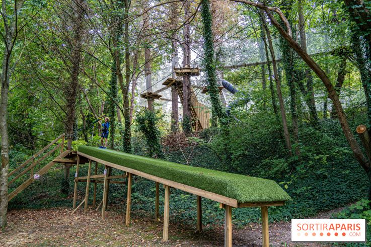 Accrocamp Poissy, le nouvel accrobranche au parc du château de Villiers