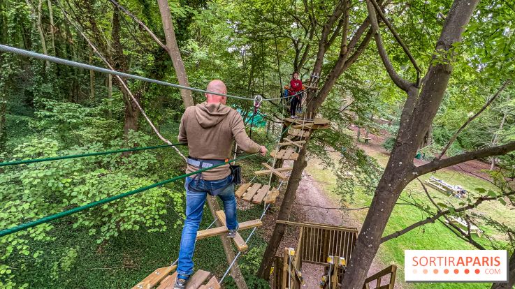 Accrocamp Poissy, le nouvel accrobranche au parc du château de Villiers