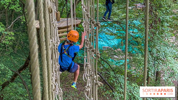 Accrocamp Poissy, le nouvel accrobranche au parc du château de Villiers