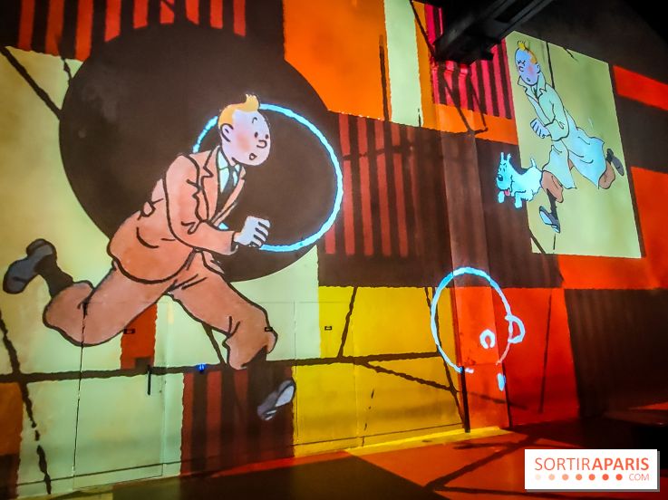 Tintin, l'aventure immersive à l'Atelier des Lumières : l'exposition insolite à vivre - nos photos
