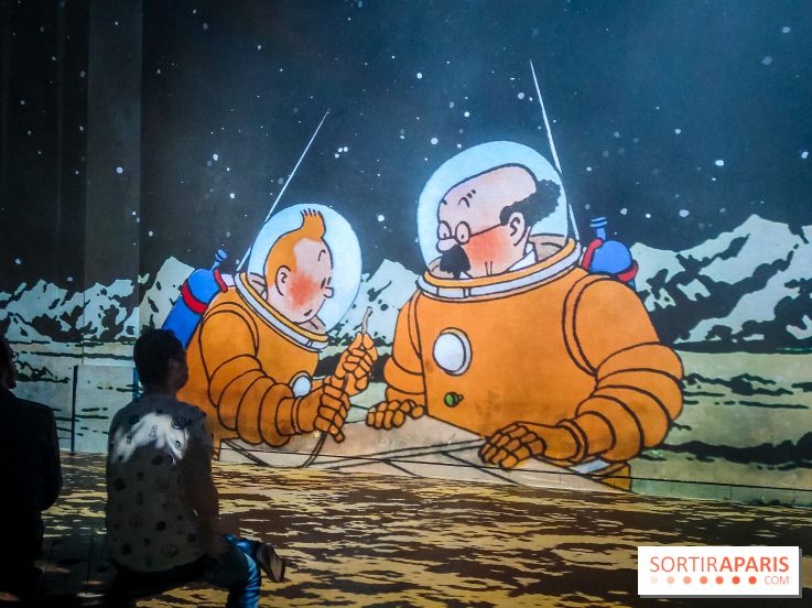 Tintin, l'aventure immersive à l'Atelier des Lumières : l'exposition insolite à vivre - nos photos