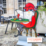 Jeux olympiques et paralympiques Paris 2024 - Visuel - mascotte Phryge terrasse Monnaie de Paris