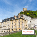 Le Château de la Roche Guyon, le château troglodyte dans le Val-d'Oise - 95 -  vue façade