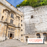 Le Château de la Roche Guyon, le château troglodyte dans le Val-d'Oise - 95 -  vue façade