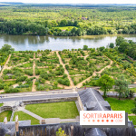 Le Château de la Roche Guyon, le château troglodyte dans le Val-d'Oise - 95 -  vue Jardin potager