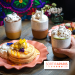 Brunch indien à Paris par Baranaan et Pingwoo - Indian pancake et latte chat 3D