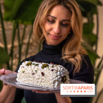 Bûche de Noël Paris-Brest pistache et tropicale de Nour Kandler - Lalla Coffee - A7C02400