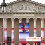 Seth habille la colonnade de l’Assemblée nationale - nos photos