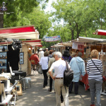 Le marché de la création Edgar Quinet, une galerie d'art gratuite et à ciel ouvert