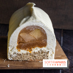 La bûche de Noël poire, caramel et vanille de Jardin Sucré