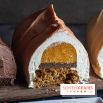 La bûche cheese cake agrumes et pécan du Jardin Sucré 2024