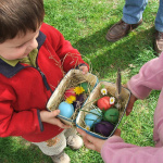La chasse aux oeufs de la Bergerie Nationale, vacances de pâques
