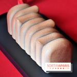 Bûche de Noël glacée 2024 de la Manufacture de Chocolat Alain Ducasse à Paris