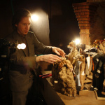 Wes Anderson sur le tournage de Fantastic Mr. Fox