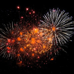 Feu d'artifice du 14 juillet 2020 à Auvers-sur-Oise (95)