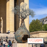 Exposition en plein air des œuvres monumentales d'Andrea Roggi, quartier Faubourg Saint-Honoré