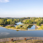 Le parc Georges-Valbon, l'un des plus grands espaces verts d'Ile-de-France, à la Courneuve (93)