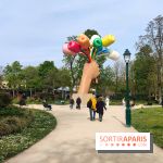 Visuel Paris 8e - printemps Jeff Koons jardin Champs Elysées 