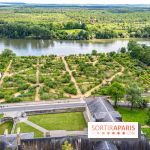 Le Château de la Roche Guyon, le château troglodyte dans le Val-d'Oise - 95 -  vue Jardin potager