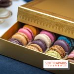 La bûche coffrets de Noël en trompe l'œil de Ladurée 2024 par Julien Alvarez et les créations de fête -  macarons