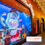 Vitrines et sapin de Noël des Galeries Lafayettes avec Clara Luciani - photos