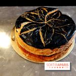 Aki Boulangerie : nos photos de sa galette des rois au sésame noir - Galette Aki Boulangerie 3